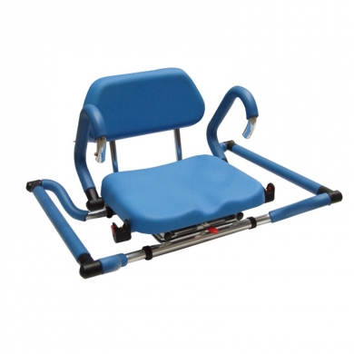 Swivel bathtub seat with polyurethane padding Swivel bathtub seat with polyurethane padding