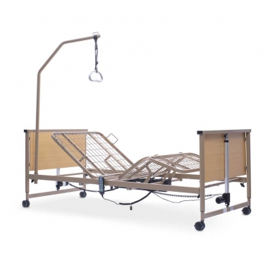 Electric bed with variable height with optional side rails Electric bed with variable height with optional side rails